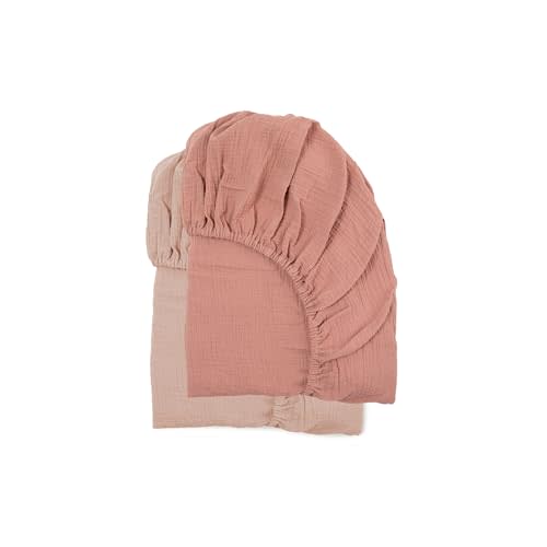 snuggle me® Organic Cotton Crib Sheet 2 Pack - Baby Crib Sheets Girl & Boy, 2 Neutral Shades, Silky-Soft, Breathable & Gentle, Fits Standard-Sized Cribs (52″ x 28″)