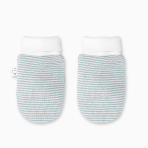 Baby Mittens one size / blue stripe