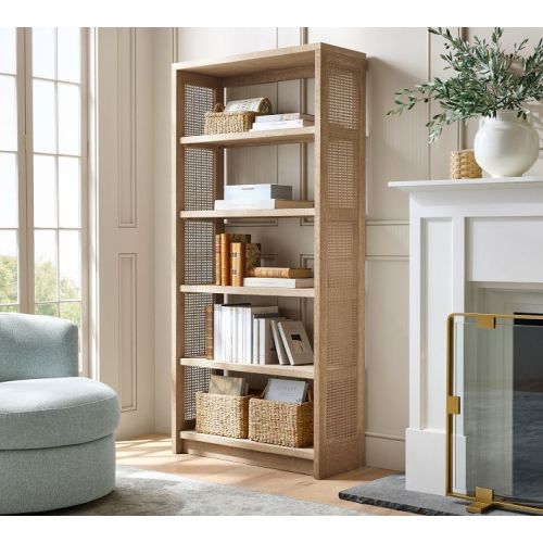 Marina Cane Etagere Bookcase (36")