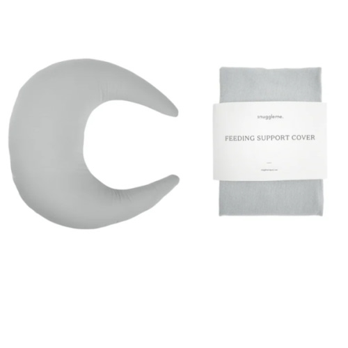 Feeding Pillow + Organic Cover Set | Stone