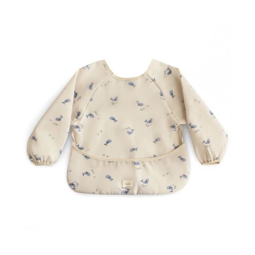 Long Sleeve Bib Whales One Size