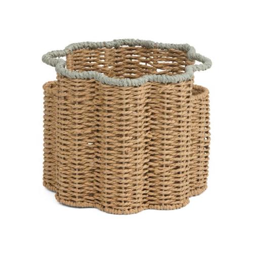 Small Paper Basket With Scallop Accent | Home | TJ Maxx
