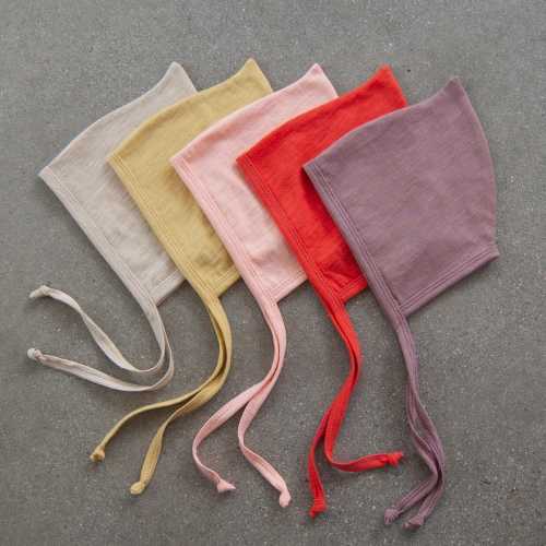 Slub Knit Pixie Bonnet Lightweight 100% Cotton