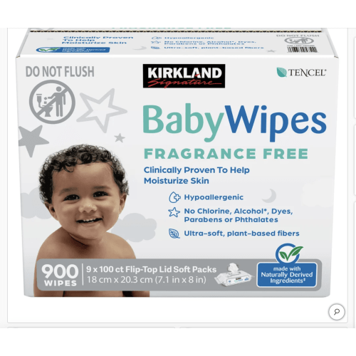 Kirkland Signature Baby Wipes Fragrance Free