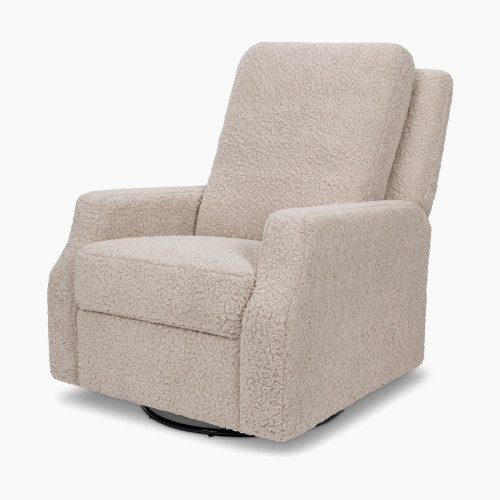 Namesake Crewe Recliner and Swivel Glider - Earl Grey Shearling
