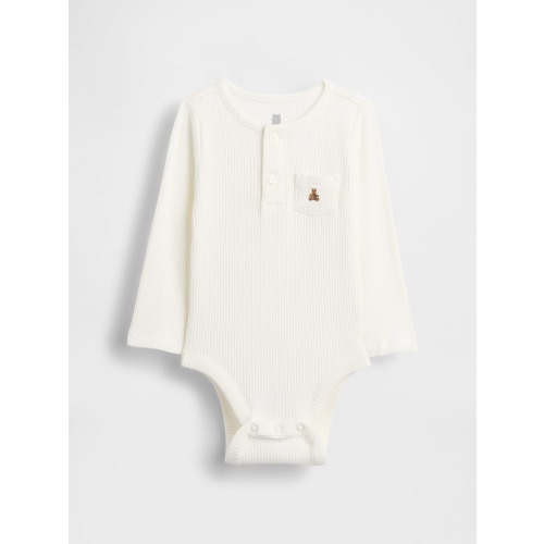 Baby First Favorites TinyRib Bodysuit
Color: New off white
Size: 3-6 or 6-12