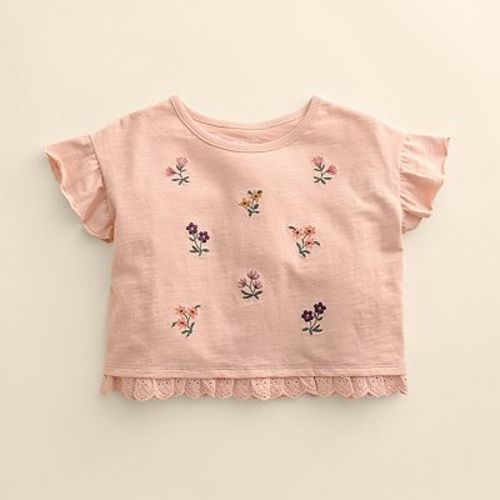 Baby & Toddler Girl Little Co. by Lauren Conrad Organic Lace Hem Tee