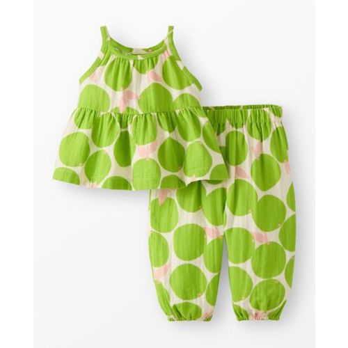Baby Sleeveless Muslin Top & Balloon Pants Set