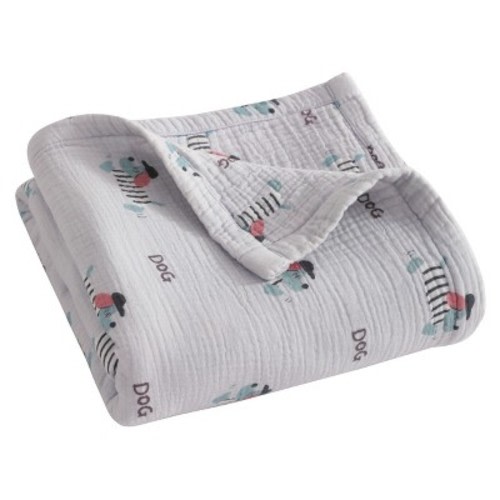 4-Layer Muslin Cotton Toddler Blanket, Soft & Skin-Friendly Swaddle Blanket for Nursery & Crib - NTBAY