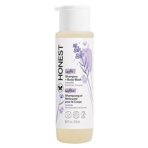 The Honest Company Shampoo & Body Wash, Tear-Free, Lavender Calm, 18 fl oz