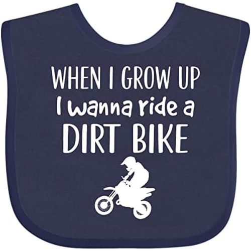 inktastic Dirt Biking Motocross Future Dirt Biker Baby Bib