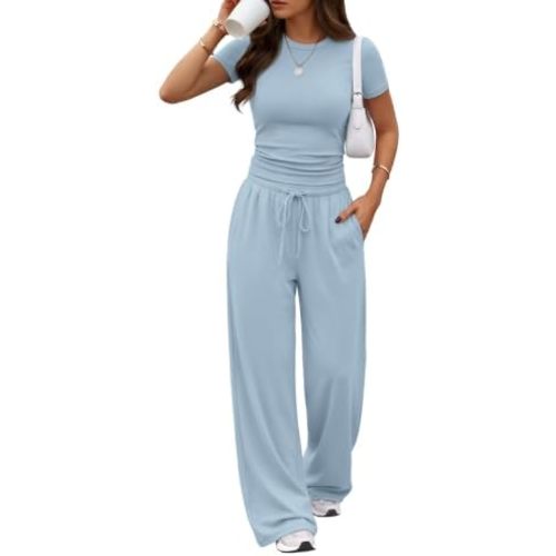 Trendy Queen Women's 2 Piece Matching Summer Lounge Set with Pockets