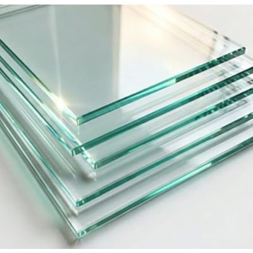Custom Cut to Size Glass -1/8" 5/32" 3/16" 1/4" 3/8" Thickness | Tempered Glass for Shelves, Tabletops,Doors, Windows, Cabinets | Polished or Seamed Edges - Fast 2-Day Production