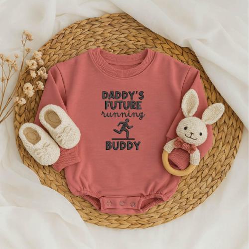 Custom Running Baby Romper - Daddy's Future Running Buddy - Baby Jogging Outfit for Boys or Girls