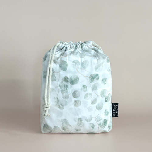 Little Human Linens Co-Sleeper Bassinet / Change Pad Waterproof Sheet - Eucalyptus