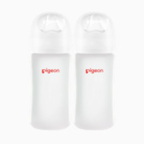 Pigeon Nurture & Nest Silicone Coated Glass Bottles - 8 Oz, 2