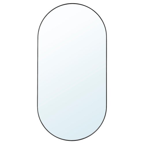 LINDBYN Mirror - black 23 5/8x47 1/4 "