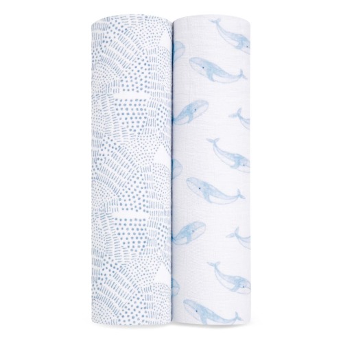 aden + anais | Oceanic Organic Cotton Swaddle Blanket 2pk