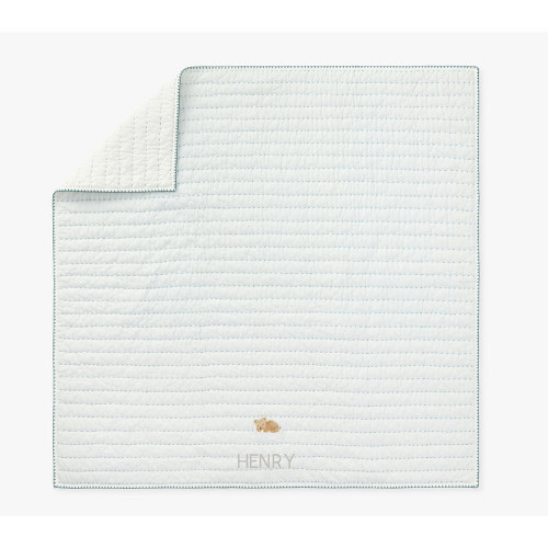 Animal Pickstitch Organic Baby Blanket
