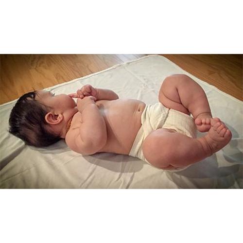 Unbleached Organic Muslin Flats 6Packs (Size OS)