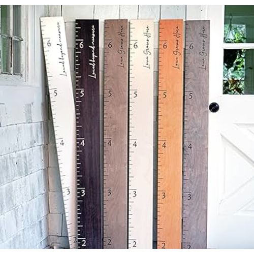 HEADWATERS STUDIO Personalized Growth Chart for Wall - Kids Height Ruler, Wooden Growth Chart for Kids, Wall Ruler for Kids Height Measurement and Height Growth Chart for Home - Kids Sizing Chart