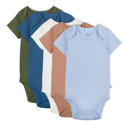 5-Pack Organic Cotton Short Sleeve Bodysuits | Honest Baby Clothing