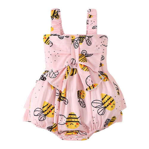 Gubotare Baby Girl Clothes Bodysuit Short Sleeve Baby Bodysuits Made from Soft Material 0 3 6 9 12 18 24 Months (Pink,Size 12-18 Months)