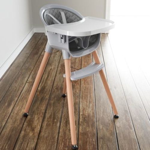 Fodoss 3-in-1 Wooden High Chair for Babies and Toddlers,Convertible Easy Clean Infant Highchair,Modern Design Silla para Comer De Bebe