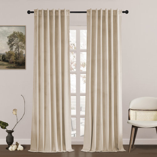 Mercer41 Ike Solid 70%-85% Blackout Rod Pocket Back Curtain Panels & Reviews | Wayfair