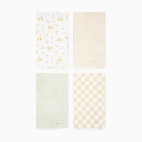 4-Piece Flannel Receiving Blanket - Huggies Snow White
