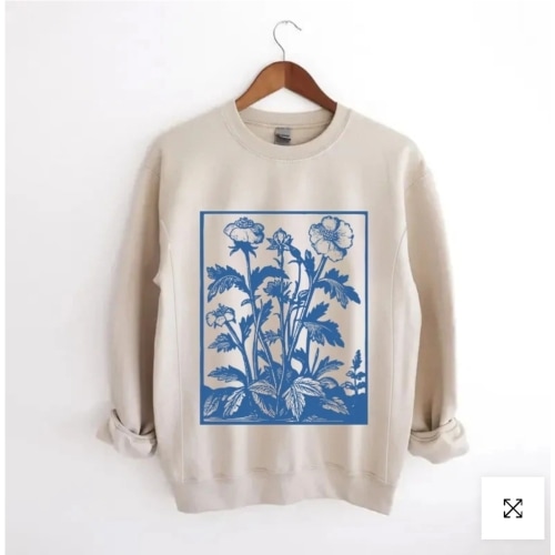 Vintage Wildflower Nursing Sweatshirt