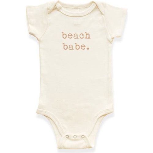 Beach Babe - Organic Short Sleeve Baby Bodysuit, 3-6M