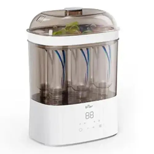 Bear Bottle Sterilizer and Dryer, 2-Layer Electric Steam Sanitizer