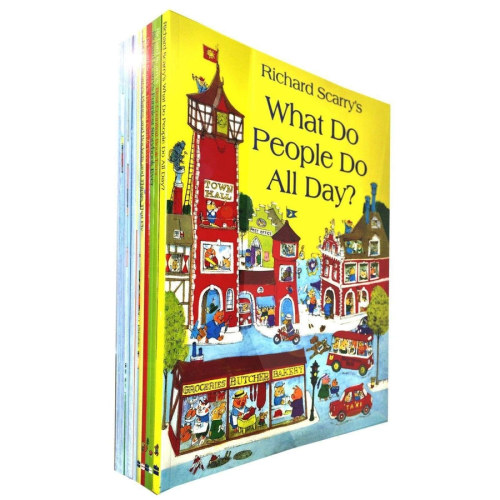 Richard Scarry Collection 10 Books Set – Best First Book Ever | Classic Children's Book Set for Early Learning & Fun Stories