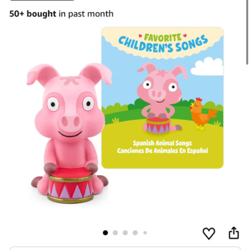 Tonies Favorite Children's Songs: Spanish Animal Songs Audio Toy Figurine [Spanish]