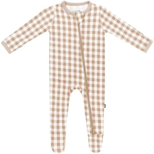 KYTE BABY Infant and Toddler Dual Zipper Footie, Ultra-Soft Rayon Made From Bamboo, Boys and Girls Clothing