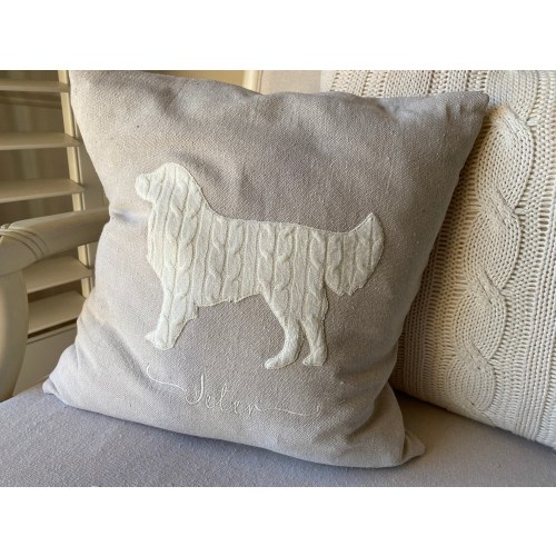 Personalized Golden Retriever Gift, Gift for Pet Lover, Custom Dog Gift, Neutral Decor, Pet Memorial, Custom Pet Gift, Dog Lover, Pet Pillow