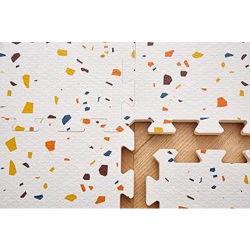 Terrazzo Playmat, Non-Toxic, Large, Puzzle Playmat (Multi), 180 Centimeters x 120 Centimeters