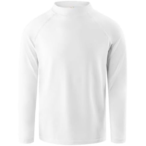 Boys Rash Guard Swim Shirt Long Sleeve Rashguard UPF+ 50 SPF Sun Water Surfing Shirts for Toddler Kids Youth Teen 2T-16Y