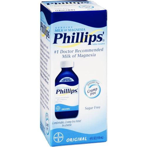 Philips' Milk of Magnesia Saline Laxative Original Sugar Free, 4 oz