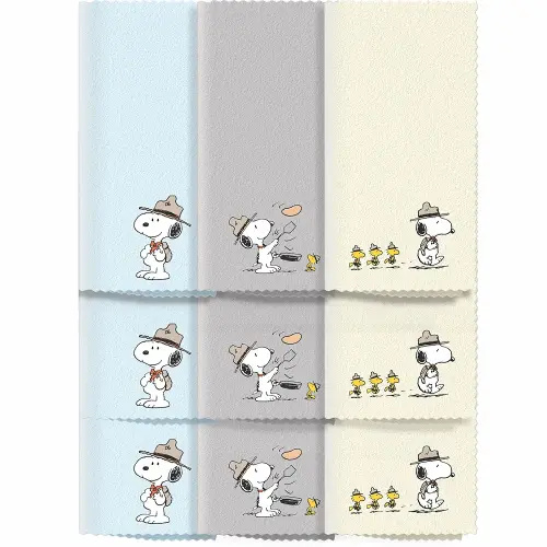 Microfiber Cloth & Glasses Wipes (9 Pack) Lens & Glasses Cleaning Cloth - Eye Glass Clean Cloths - Eyeglass Cleaning Cloths - Camera Lenses & Gadget Delicate Screens - Snoopy