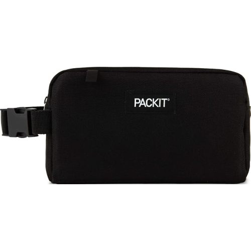 PackIt Freezable Snack Box, Black