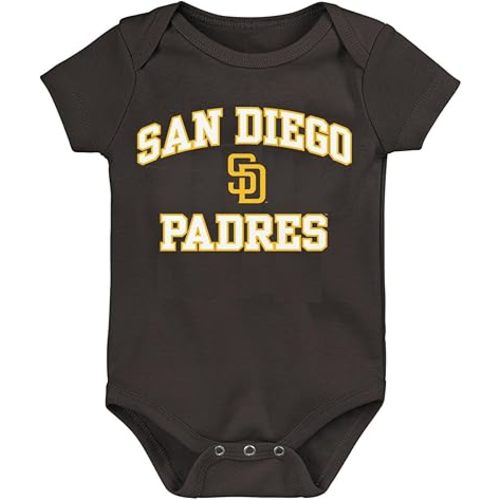 Outerstuff MLB Officially Licensed 0-24 Months City Headline Arch Logo Creeper Bodysuit Romper