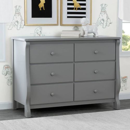 Delta Children Universal 6 Drawer Dresser with Interlocking Drawer