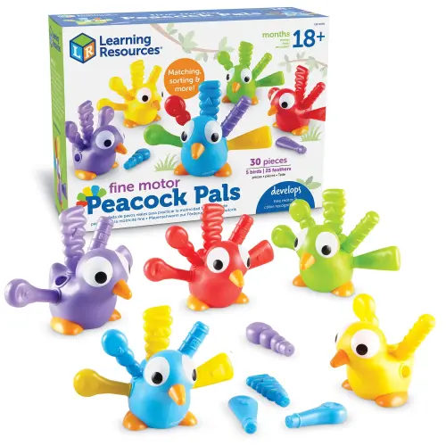 Fine Motor Peacock Pals