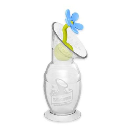Haakaa Gen 2 Silicone Manual Breast Pump with Suction Base and Blue Stopper 4 oz