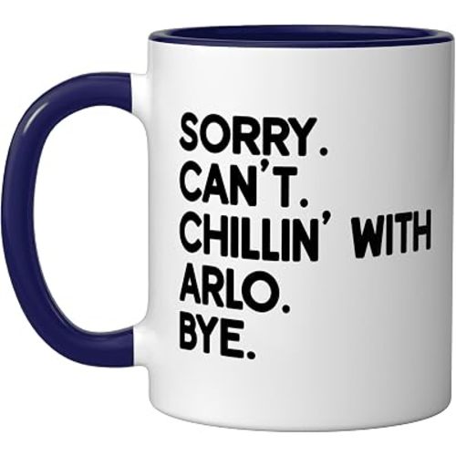 ARLO First Name Funny Personalized Named Friend Of Ceramic Mug, Dark Blue/White, 11oz
