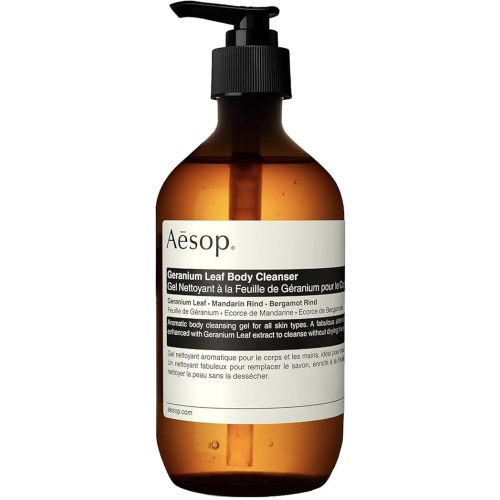 Aesop Geranium Leaf Body Cleanser | Aromatic Botanical Cleanser with Geranium Leaf & Citrus Rind | 500 mL / 16.9 oz