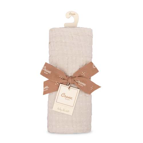 Multi-Layer Baby Muslin Blanket - Grey Ombre | Crane Baby