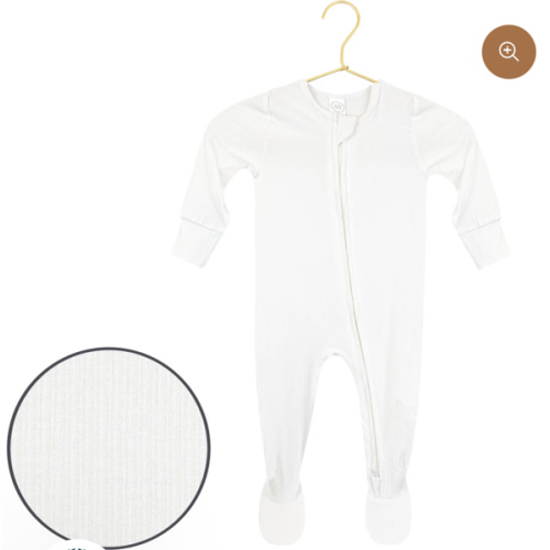 Wren Ribbed Zipper Footies